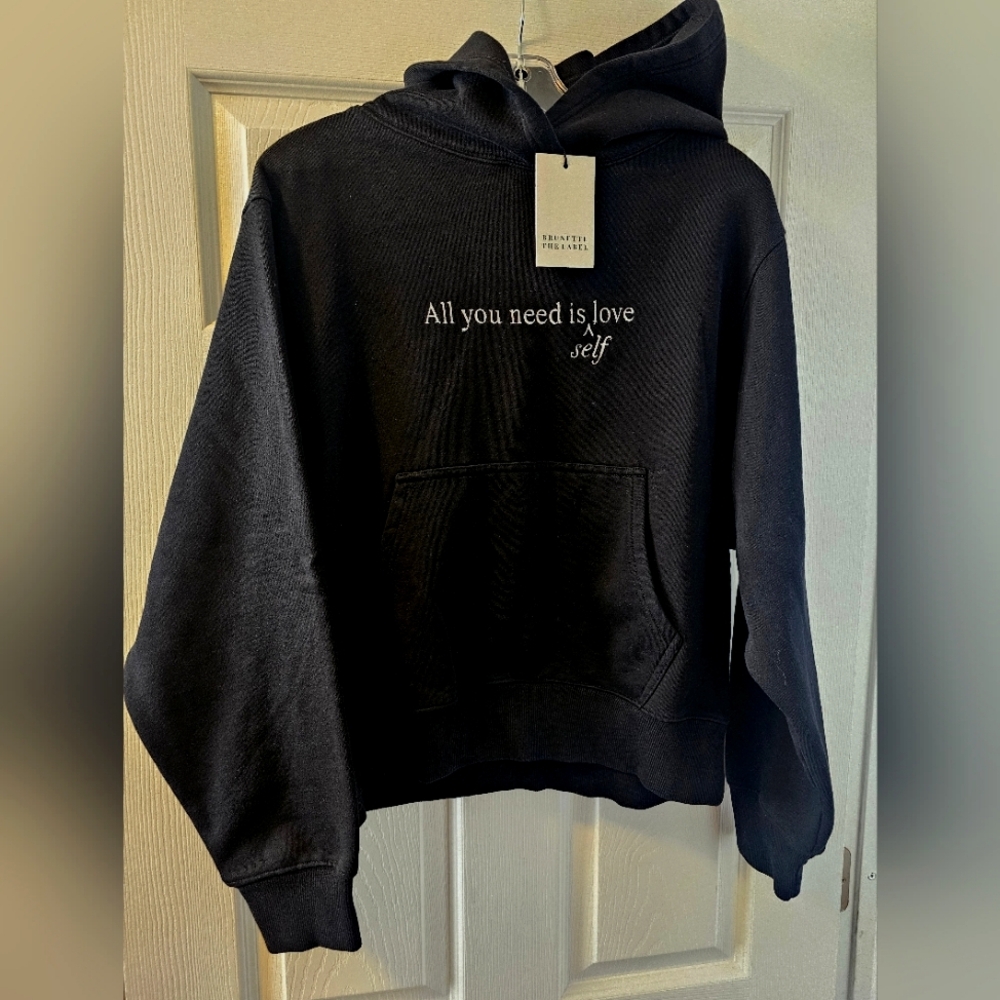 Brunette The Label- Self Love Hooded Sweater